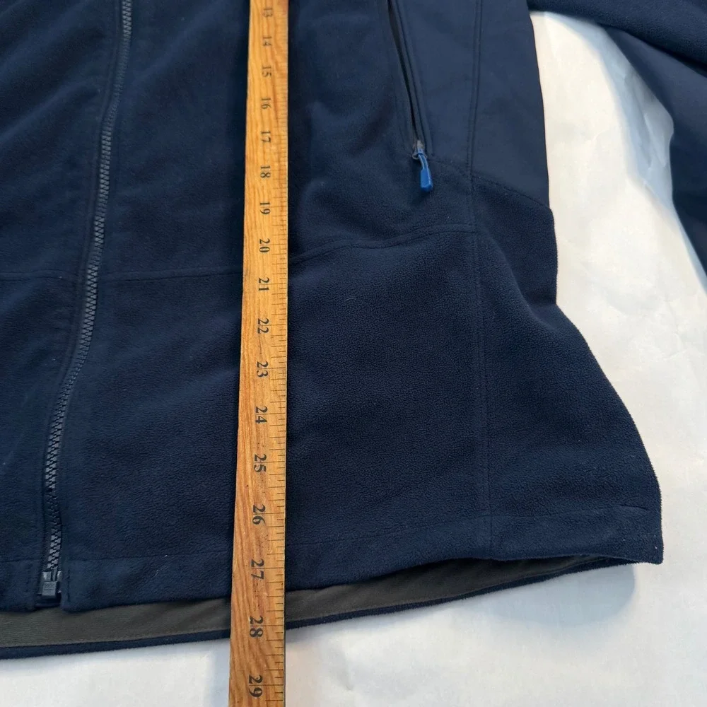 Mountain Hardwear Mens Navy Soft Shell Fleece Lined‎ Jacket Windbreaker Large